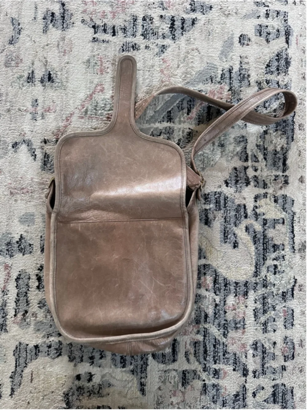 Women's Coach Taupe Leather Shoulder Bag One Size - Picture 6 of 6
